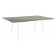 Stern Tisch 180x100cm Interno Rundrohr konisch Aluminium weiß/Tischplatte Silverstar 2.0 Slate stone