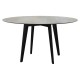 Stern Tisch Ø 134 cm Aluminium schwarz matt Tischplatte Silverstar 2.0 Quartz