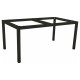 Stern Tischgestell 130x80 cm Classic Aluminium schwarz matt mit Nivelliersystem