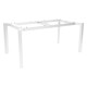Stern Tischgestell 160x90 cm Penta Aluminium weiß mit Nivelliersystem