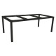 Stern Tischgestell 200x100 cm Classic Aluminium schwarz matt mit Nivelliersystem