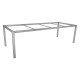 Stern Tischgestell 250x100 cm Classic Edelstahl Vierkantrohr mit Nivelliersystem