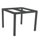 Stern Aluminium Tischgestell 80x80 cm, anthrazit, Vierkantrohr