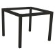 Stern Tischgestell 80x80 cm Classic Aluminium schwarz matt mit Nivelliersystem