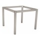 Stern Tischgestell 90x90 cm Classic Edelstahl Vierkantrohr mit Nivelliersystem