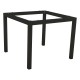 Stern Tischgestell 80x80 cm Aluminium schwarz matt