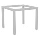 Stern Tischgestell 80x80 cm Classic Aluminium weiß