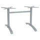 Stern Tischgestell Elba Aluminium graphit Doppelwange