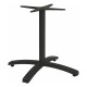 Stern Tischgestell Elba Aluminium schwarz matt 4-Fuß