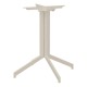 Stern Tischgestell Faro Aluminium greige abklappbar für Tischplatte 80x80 cm