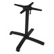 Stern Tischgestell Livorno 2 Aluminium schwarz matt 4-Fuß abklappbar