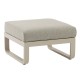 Zebra Fly Lounge Hocker light taupe Gestell Alu light taupe, inkl. Kissen cashmir