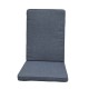 Zebra Novus Sitz-Rückenkissen Relax dark grey Polyester mit Reißverschluss, Handwäsche