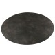 Zebra HPL Tischplatte volcanic stone, 110cm Kunststoff-Laminat, rund