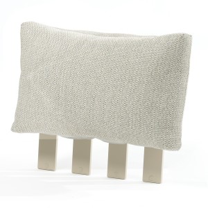 Zebra Fly Lounge Rückenteil light taupe Gestell Alu light taupe, inkl. Kissen cashmir